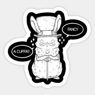 Top Hat Bunny Sticker